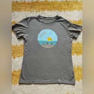 Life Is Good Charcoal Gray Womens T-Shirt "Here Comes the Sun"